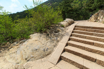 北岳恒山台阶