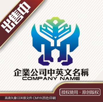 机器人金刚logo标志