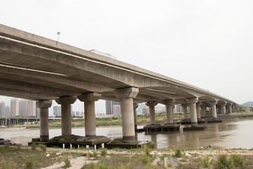 晋江河上的成洲特大桥