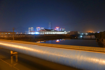 温州南站地区 汇昌河畔 夜景