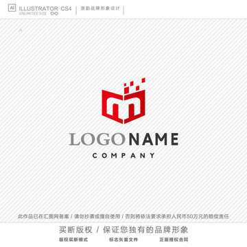 M字母logo
