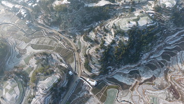 茗岙梯田雪景