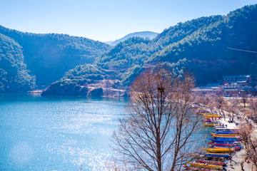 泸沽湖山水