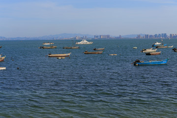 烟台海滨城市风光