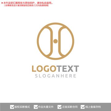 H字母标志logo