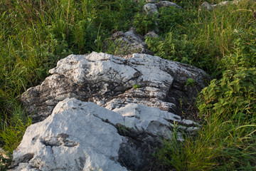 荒山 岩石 裸露