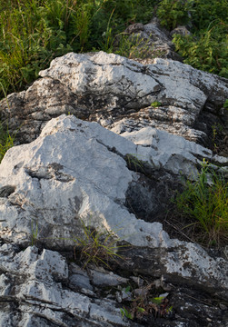 荒山 岩石 裸露