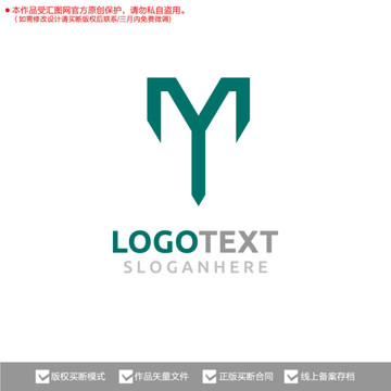 M字母标志logo