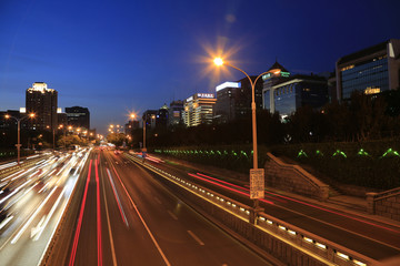 北京市金融街夜景