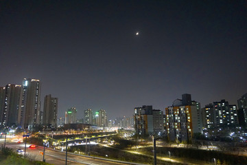 韩国华城市 城市风光 夜景