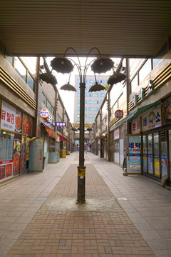 韩国华城市街景 餐馆餐厅