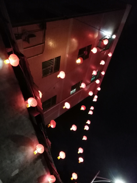 红灯笼 灯笼 夜景 夜灯