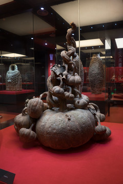 南瓜陶塑雕塑