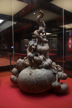 南瓜陶塑雕塑