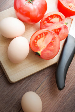西红柿鸡蛋 食材