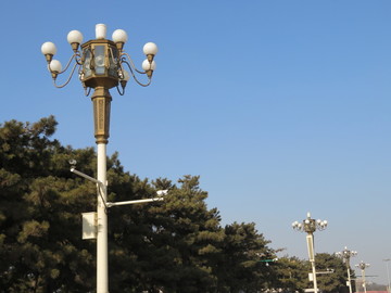 天安门广场灯柱
