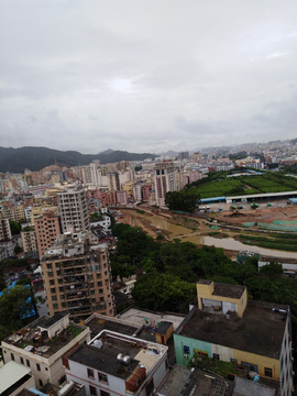 城市建筑 航拍 乡镇 城镇
