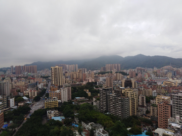 城市建筑 航拍 乡镇 城镇