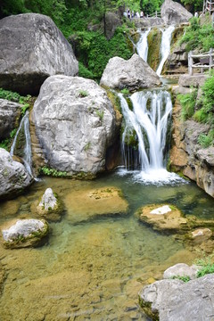 云台山潭瀑峡瀑布河流