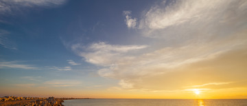 海景晚霞日落