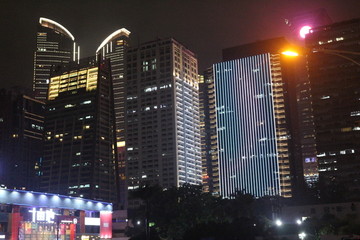 城市大厦夜景