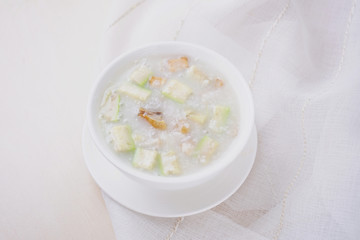 腊鸭胜瓜粥