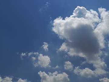 蓝天白云天空背景素材