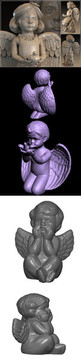 FBX模型3个天使