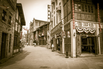 老重庆建筑街景
