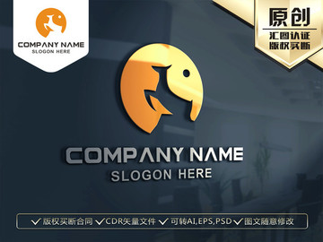 麋鹿 鹿LOGO 鹿标志