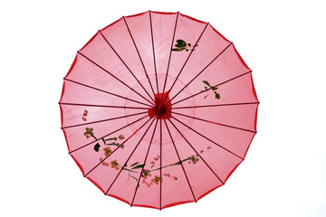 红色的油纸伞