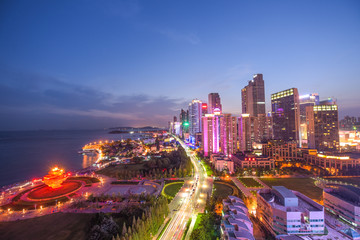 青岛城市夜景