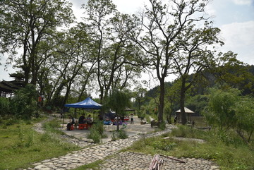乡间小路 石子路 休闲小吃