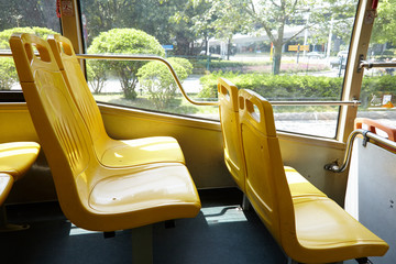 公交车 座椅 背面