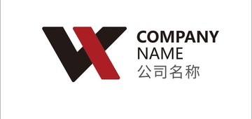 l字母x字母logo