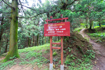 南岳衡山企业林认养牌