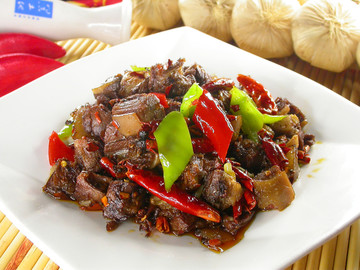 辣炒狗肉