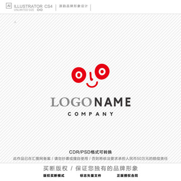 童装ogo 笑脸logo