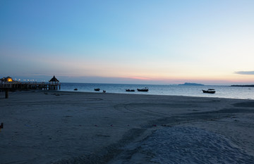 海边风光 夕阳 浪漫海岸