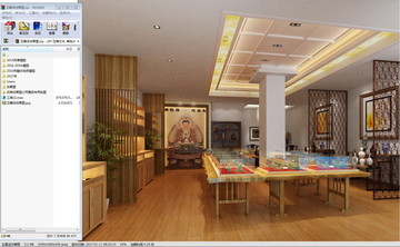 玉器店效果图3d模型含大图