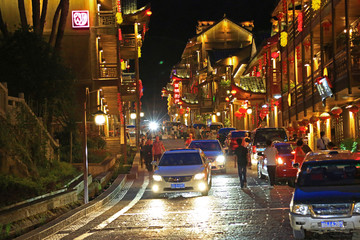 重庆酉阳石泉苗寨 古镇夜景