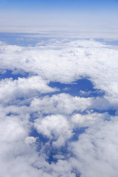 航拍天空 天空云层 阴天云层