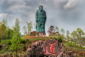 齐云山老子纯铜雕塑