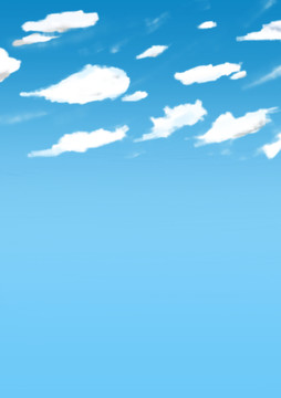 手绘天空背景