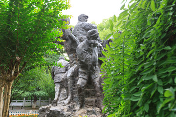 衡阳保卫战铜铸群雕 雕像
