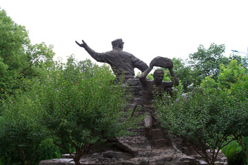 衡阳保卫战铜铸群雕 雕像