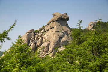 山东 青岛 春天的崂山风光