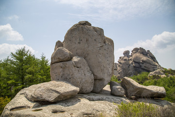 山东 青岛 春天的崂山风光