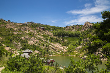 莒南 天马岛风景区 山顶人工湖