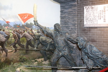 抗日战斗雕塑